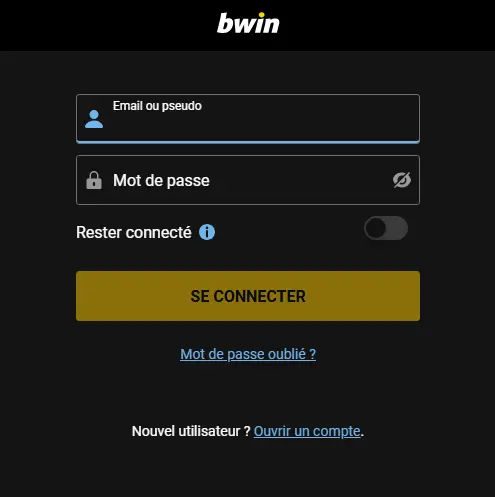 Connexion des membres au Bwin